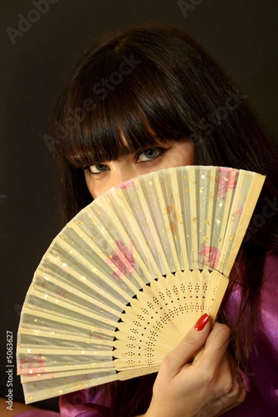 Fototapeta Beautiful geisha girl