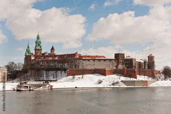 Fototapeta Wawel zimą