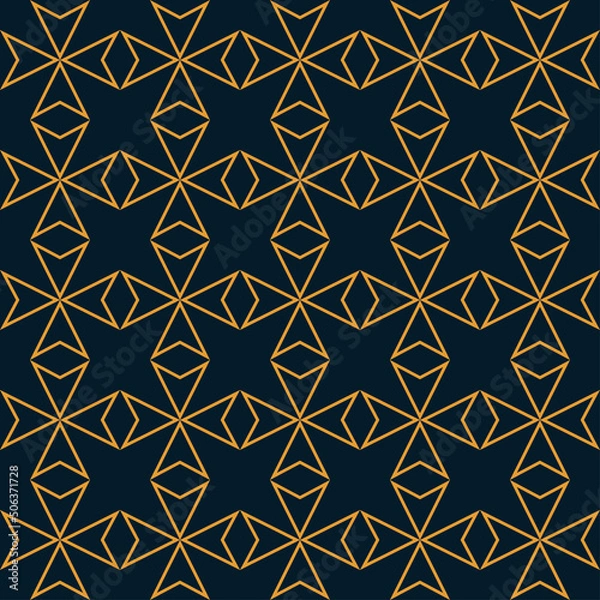 Fototapeta Abstract seamless geometric pattern of outline triangles and diagonals. Vector illustration