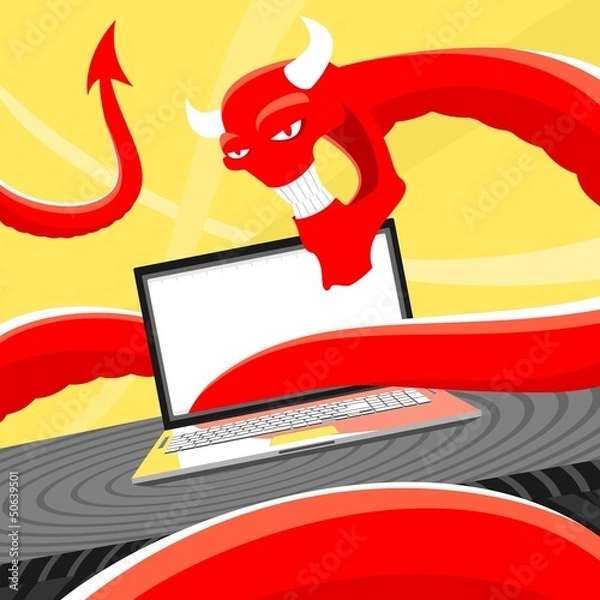 Fototapeta Computer Virus