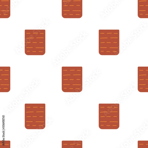 Fototapeta Vector flat hand drawn seamless pattern