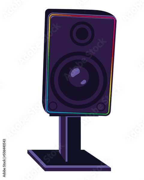 Fototapeta gamer setup speaker
