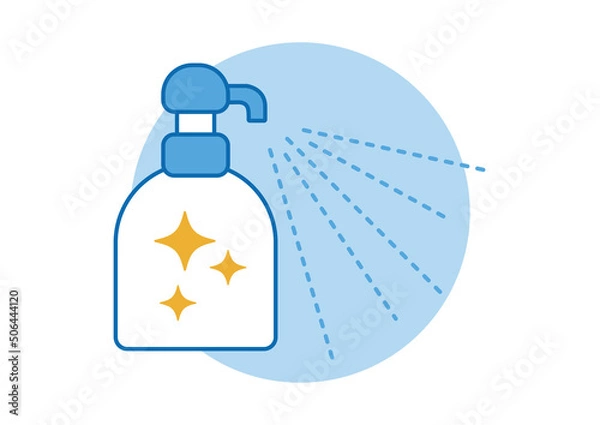 Obraz アルコール除菌のイラスト