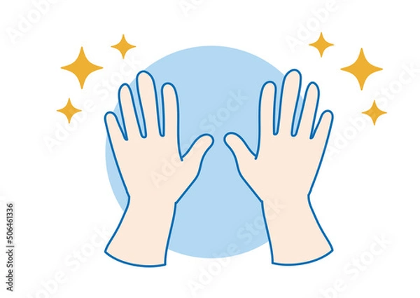 Obraz 綺麗な手のイラスト