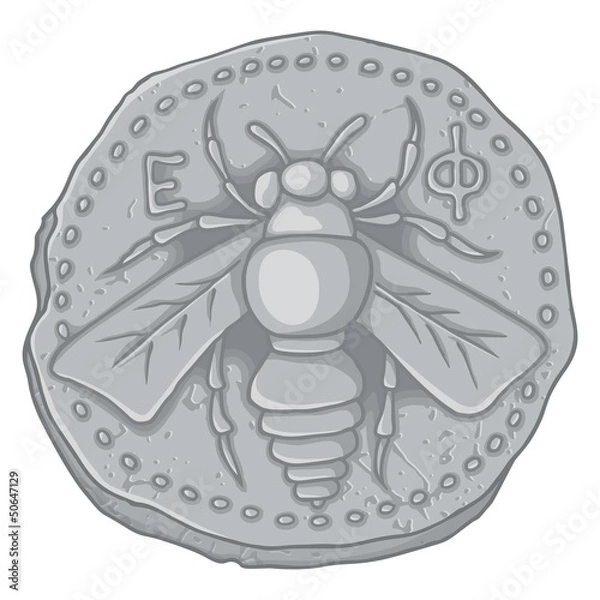 Obraz Honey bee coin