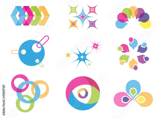 Obraz Ccreative color design elements