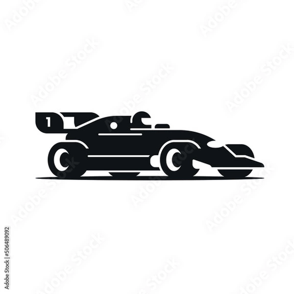 Obraz Race car modern logo design icon vector.