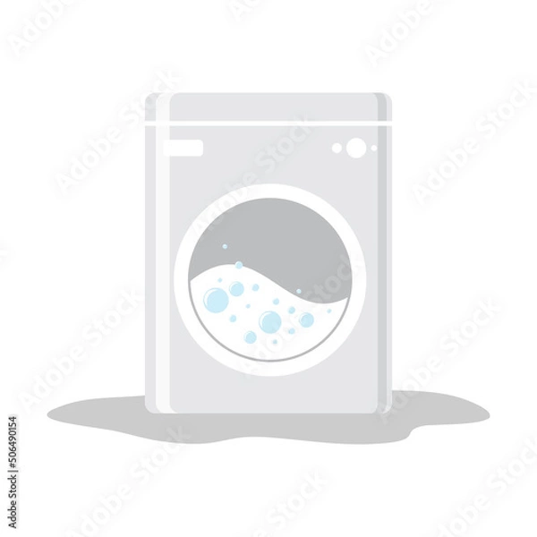 Obraz Washing machine vector illustration. Laundry suppliers.