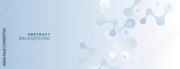 Fototapeta Network molecules geometry pattern. Vector beautiful technology on color banner background