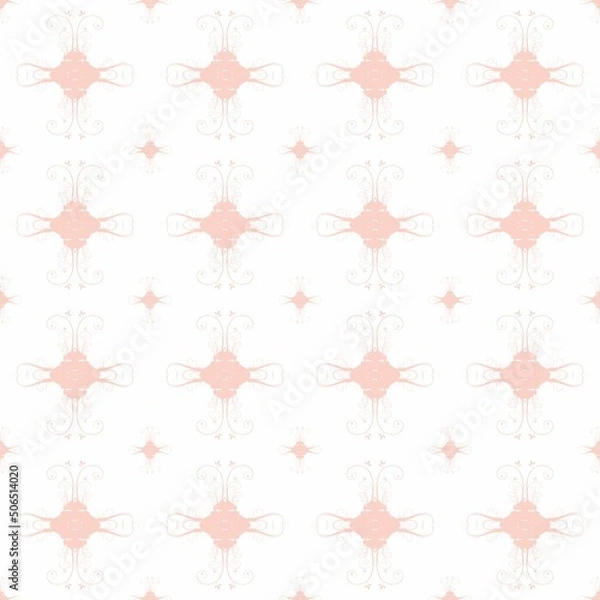 Fototapeta Colorful ceramic pattern seamless , cute background design style