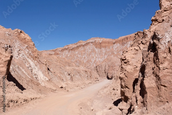 Fototapeta View of the desert mars valley