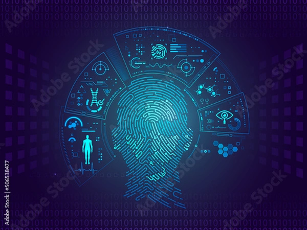 Obraz 3d rendering Artificial Intelligence (AI) concept