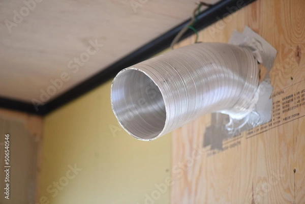 Obraz 建築中の換気扇のダクト
