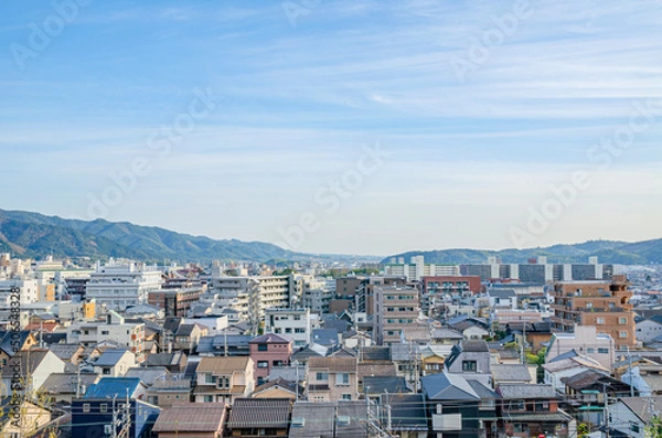 Obraz 京都市山科区の都市風景