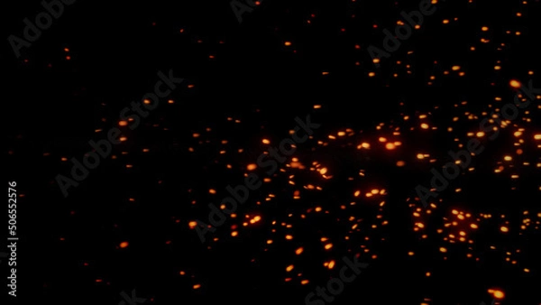 Obraz 火の粉、火花の背景