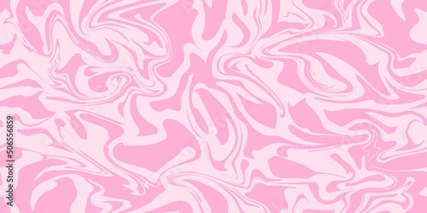 Obraz Pink marble acrylic swirl seamless pattern, ice cream texture, watercolor marble background. 