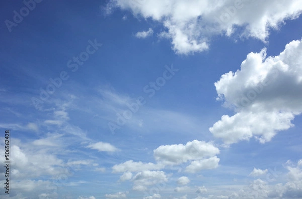 Obraz blue sky with clouds
