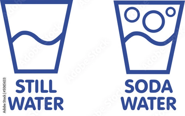 Obraz Wassergläser Still & Soda