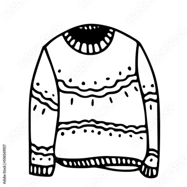 Obraz winter clothes elements: sweater