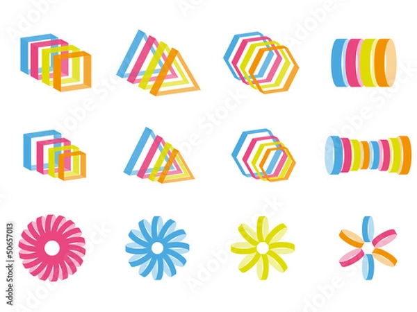 Obraz Creative color design elements