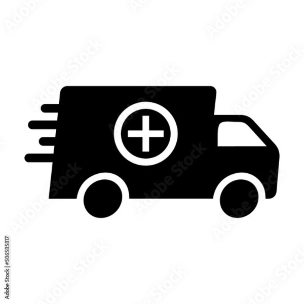 Obraz first aid transport icon design