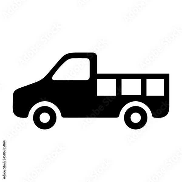 Obraz truck isolated on white