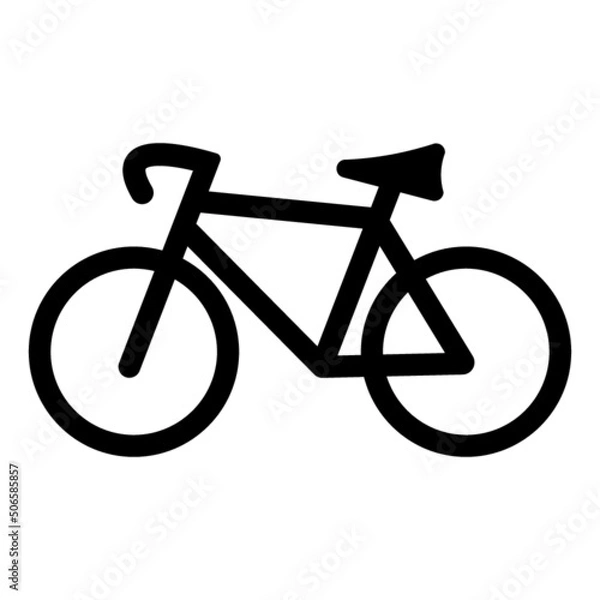 Obraz bicycle icon on white background