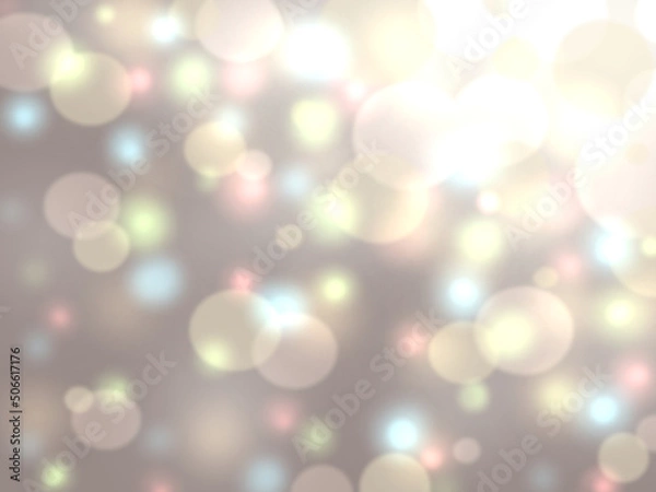 Fototapeta カラフルな美しいピンボケライト背景