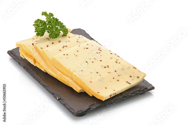 Fototapeta Ser raclette z gorczycą