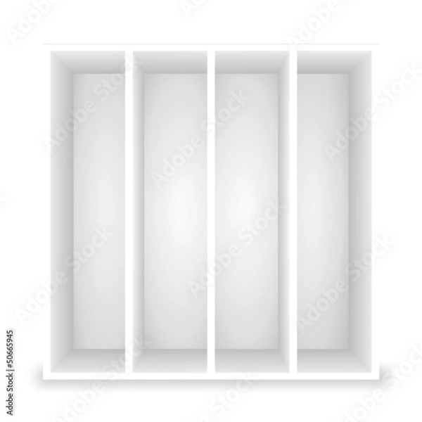 Obraz regal hoch weiss 1