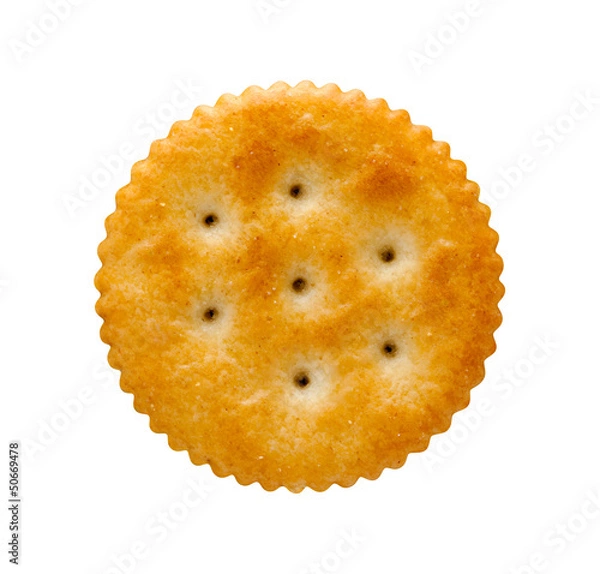 Obraz Round Cracker isolated