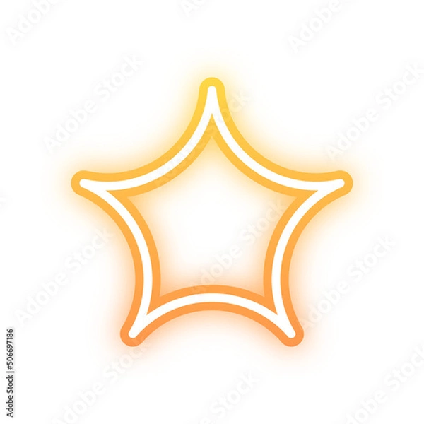 Fototapeta gradient star neon light
