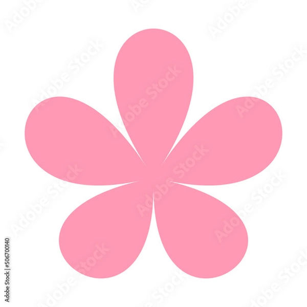Fototapeta flower shape element
