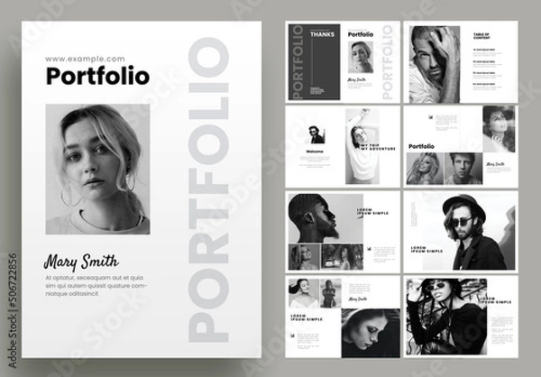 Fototapeta Portfolio Layout