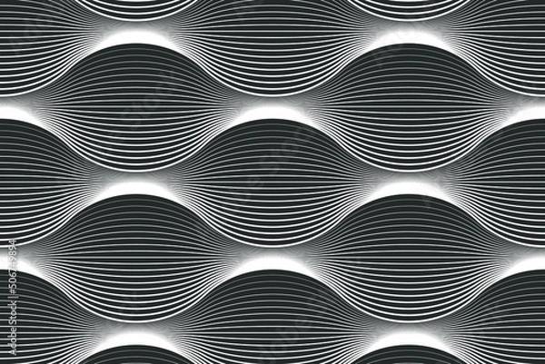 Fototapeta Wave modern background. Vector illustration.