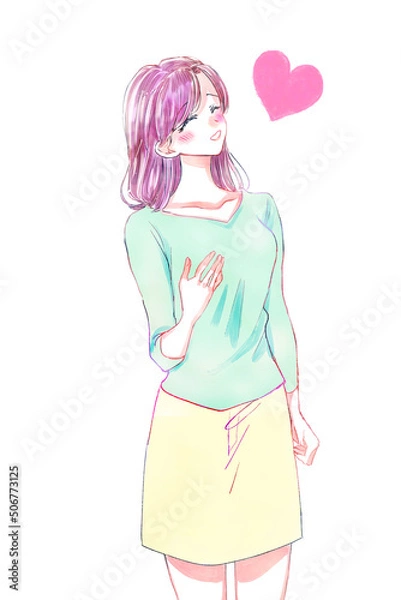 Fototapeta 美しい中年女性