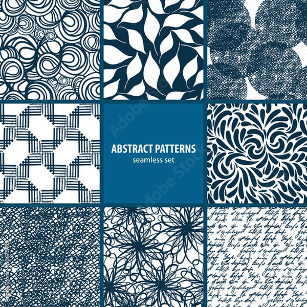 Fototapeta Seamless patterns collection