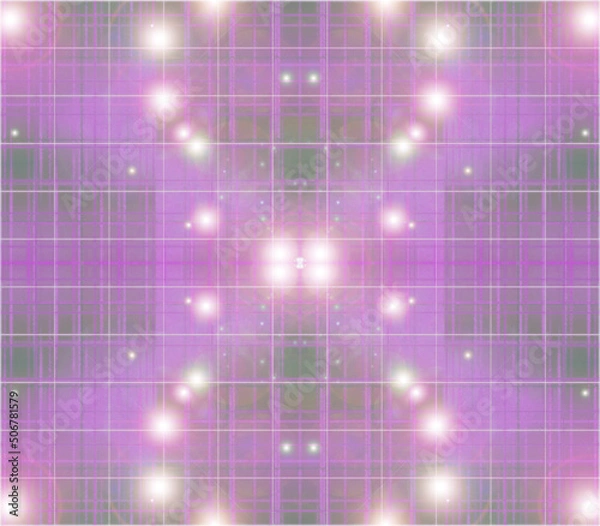 Obraz Abstract futuristic grid shape background image.