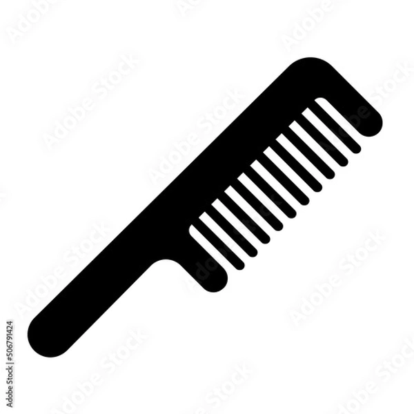 Obraz comb glyph icon