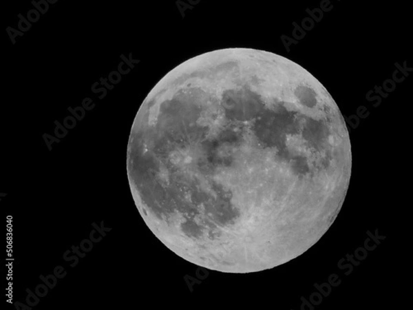 Obraz Super full moon with dark background