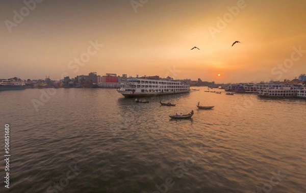 Fototapeta Boats in the river