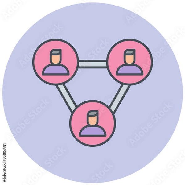 Fototapeta Networking Icon Design