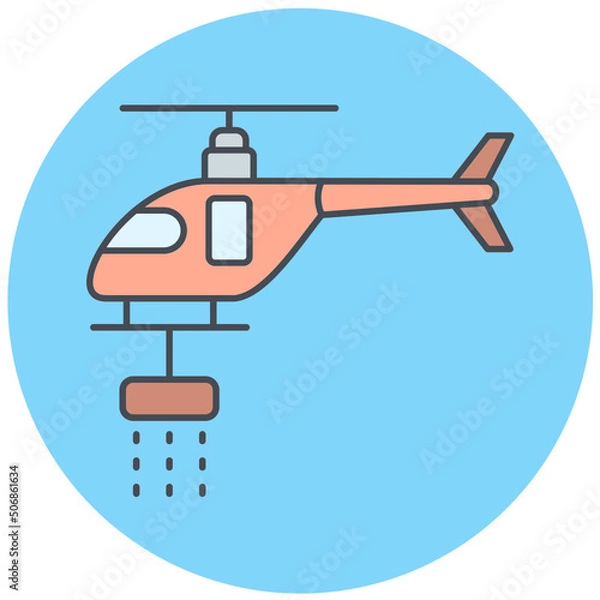 Fototapeta Fire Fighting Icon Design