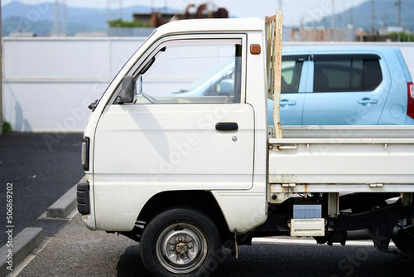 Obraz 日本の農業に使われる軽トラ