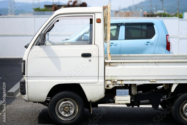 Obraz 日本の農業に使われる軽トラ