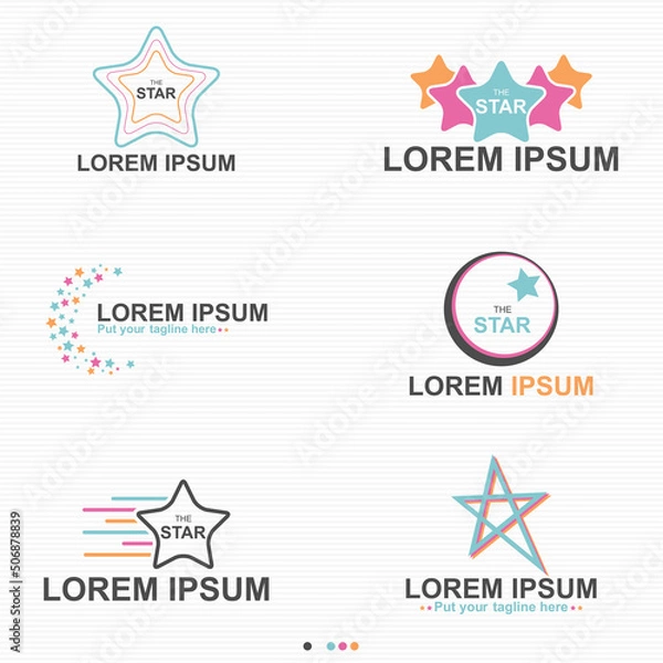 Obraz The Star Colorful Logo - Vector