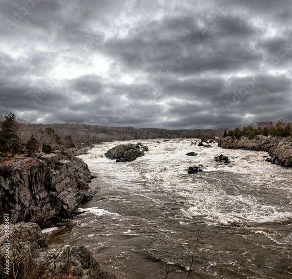 Obraz storm over the sea