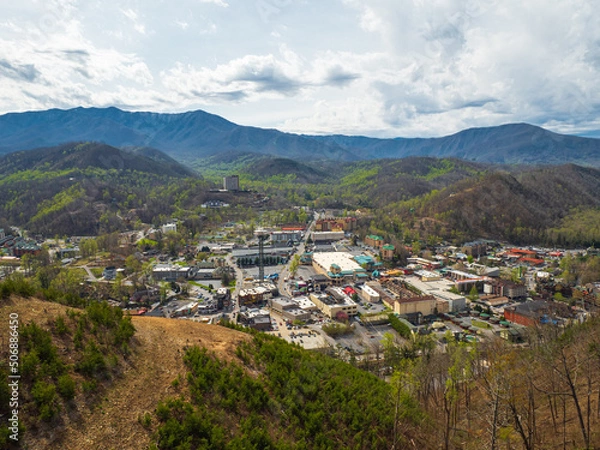 Obraz city in the mountains