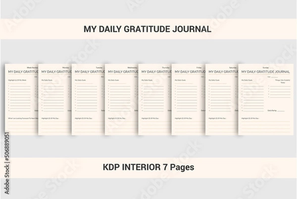Obraz My Daily Gratitude Journal  