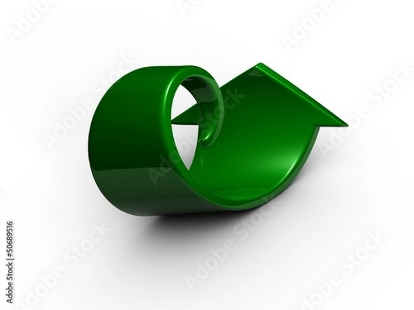 Obraz Pfeil 3D grün